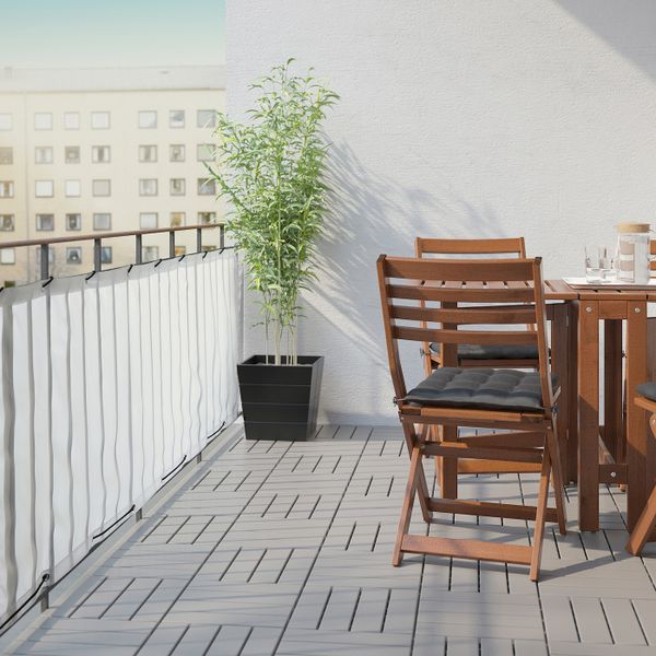 Балконный экран, белый 250x80 см IKEA DYNING ДИНИНГ 803.757.35 - фото 2