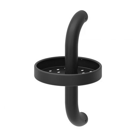 BÄSINGEN Полка для ванной - антрацит 16x29 см