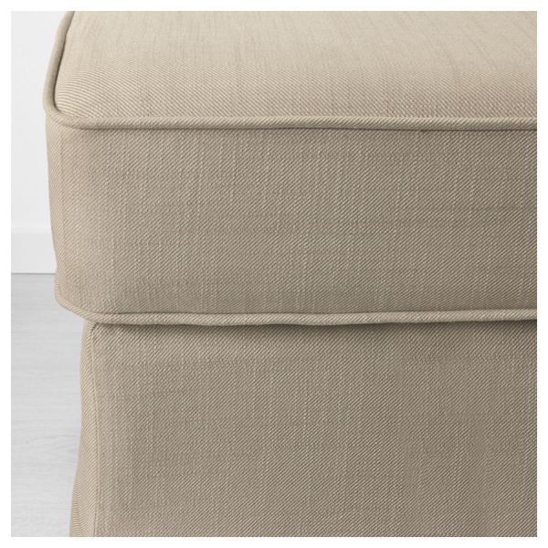 Табурет для ног ЭКТОРП, Нордвалла темно-бежевый - схема-чертеж с размерами