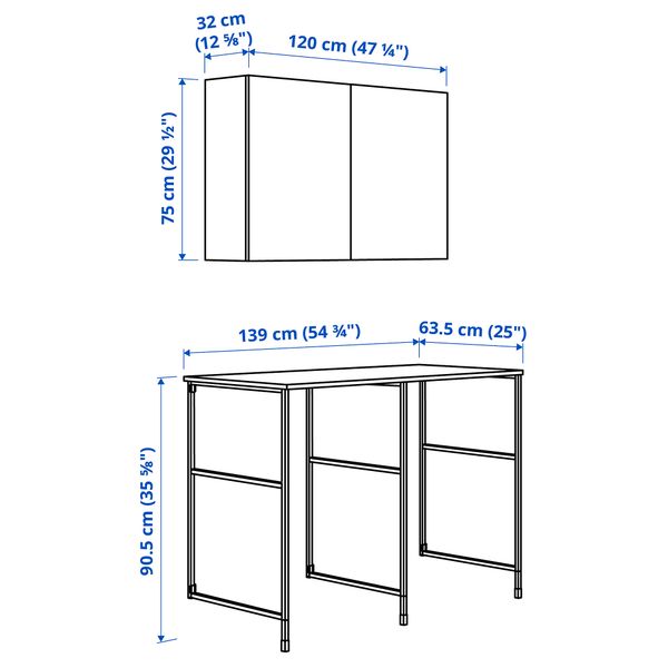 IKEA, дополнительный ракурс - схема-чертеж с размерами