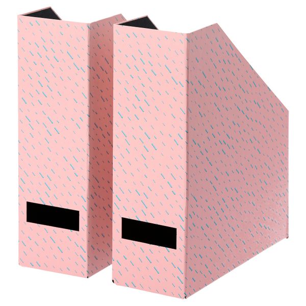 Подставка для журналов, розовый, точечный IKEA ТЬЕНА 704.340.52 - фото 1