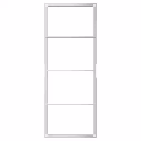 SKYTTA Рама раздвижной двери - алюминий 77x196 см - схема-чертеж с размерами