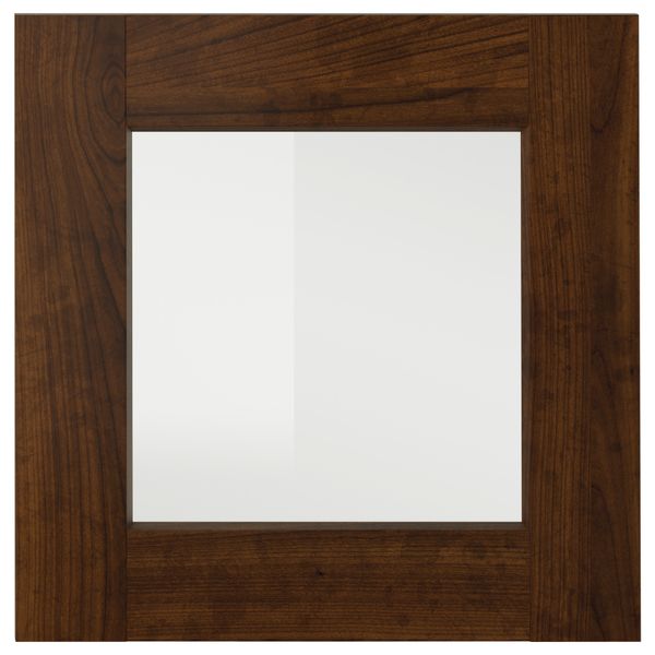 Стеклянная дверь ЭДСЕРУМ, под дерево коричневый - фото 1