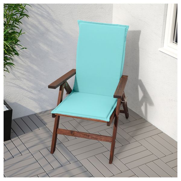 Садовое кресло, регулируемая спинка ЭПЛАРО, складной коричневый коричневая морилка коричневый - схема-чертеж с размерами