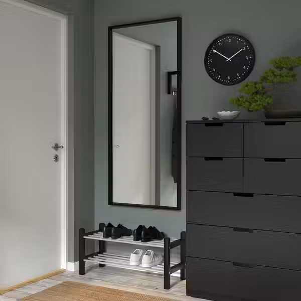 NISSEDAL Зеркало - чёрный 65x150 см - схема-чертеж с размерами