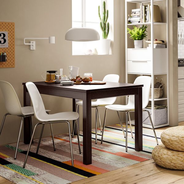 Раздвижной стол, коричневый 130/190x80 см IKEA LANEBERG ЛАНЕБЕРГ 204.477.78 - фото 6