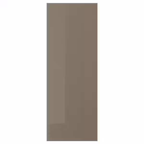 VOXTORP Накладная панель - глянцевый темный серо-коричневый 39x106 см - фото 1