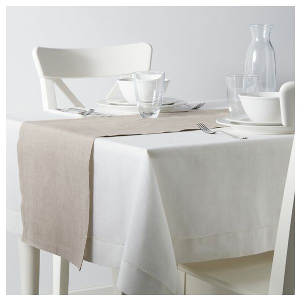 Дорожка настольная МАРКНАД, бежевый (40x140 см) - схема-чертеж с размерами