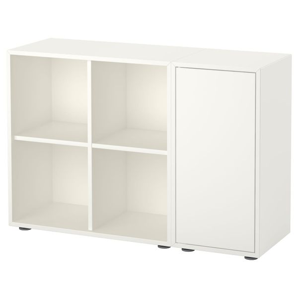 Комбинация шкафов с ножками, белый 105x35x72 см IKEA EKET ЭКЕТ 991.892.05 - фото 1