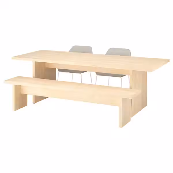 BERGSHYTTAN БЕРГСХЮТТАН / TOSSBERG Стол/2стула/скамья - фото 1