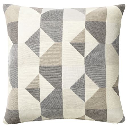 Чехол на подушку, серый-бежевый, 50x50 см IKEA SVARTHÖ СВАРТХО 104.720.61