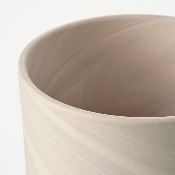 Кашпо, для дома, улицы бежевый/серый 15 см IKEA BACKSMULTRON БАККСМУЛТРОН 504.758.02 - схема-чертеж с размерами