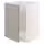 METOD Напольный шкаф для мойки - белый/Upplöv матовый темно-бежевый 60x60 см