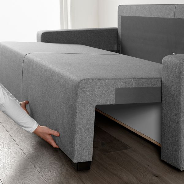 3-местный диван-кровать, Рудорна светло-серый IKEA GIMMARP ГИММАРП 904.472.99 - фото 2