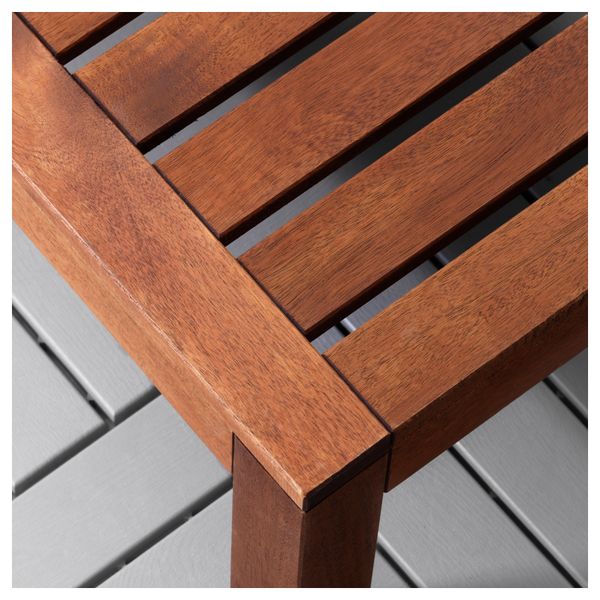 Стол, табурет секция, садовый ЭПЛАРО, коричневый коричневая морилка (63x63 см) - фото 3