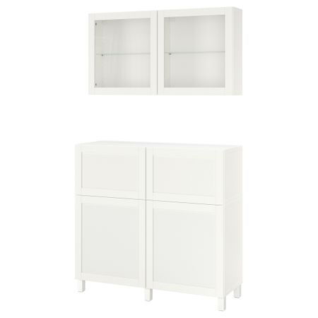 Комбинированный для хранения с дверцами, ящиками, 120x42x213 cm IKEA BESTÅ БЕСТО 193.992.12