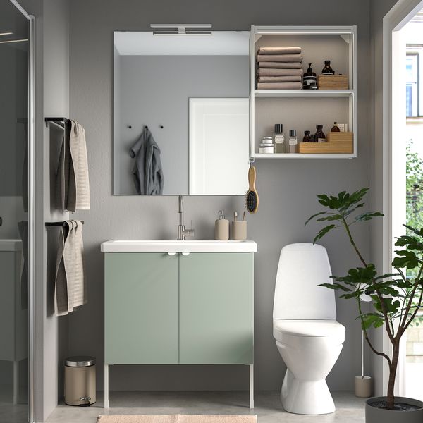Комплект мебели для ванной,11 предмета IKEA TVÄLLEN ЛЕН ТВЭЛЛЕН, BEGIVENHET БЕГИВЕНХЕТ 594.992.57 - фото 3