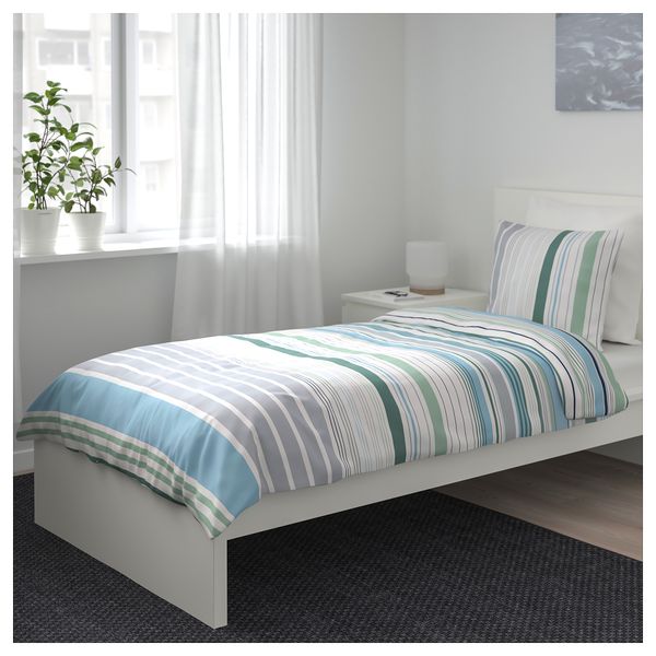 Пододеяльник и 1 наволочка БЛОРИПС, синий - фото 5