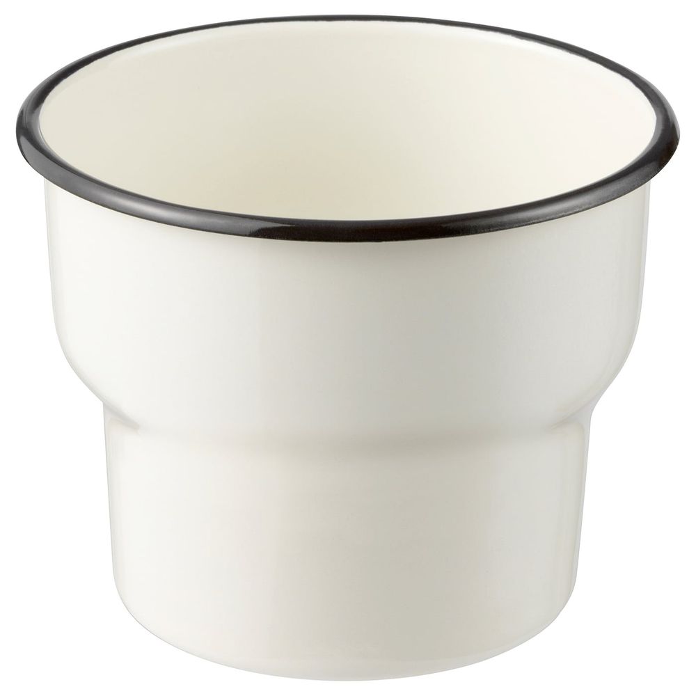 Кашпо, для дома, улицы/белый 12 см IKEA CITRONSYRA ЦИТРОНСЮРА 503.874.00 - фото 1