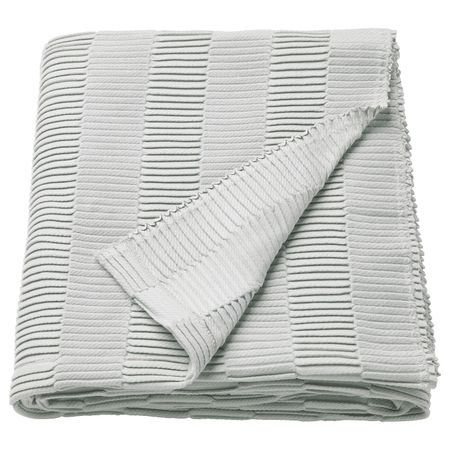 Плед, светло-серый, 120x160 см IKEA ВЭГМОЛЛА 103.730.99