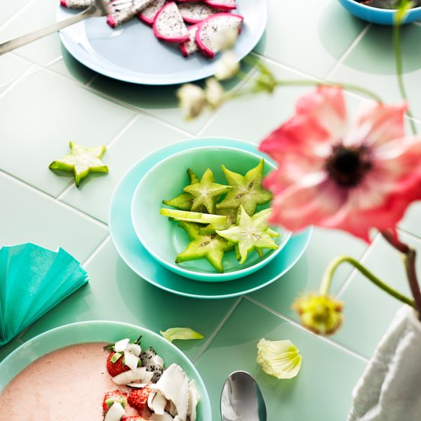 Миска, светлая бирюза 16 см IKEA BESEGRA БЕСЕГРА 404.105.66 - схема-чертеж с размерами