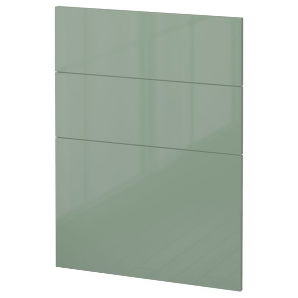 3 фронтальных панели для посудомоечной машины МЕТОД, Калларп светло-зеленый (60 см) - схема-чертеж с размерами