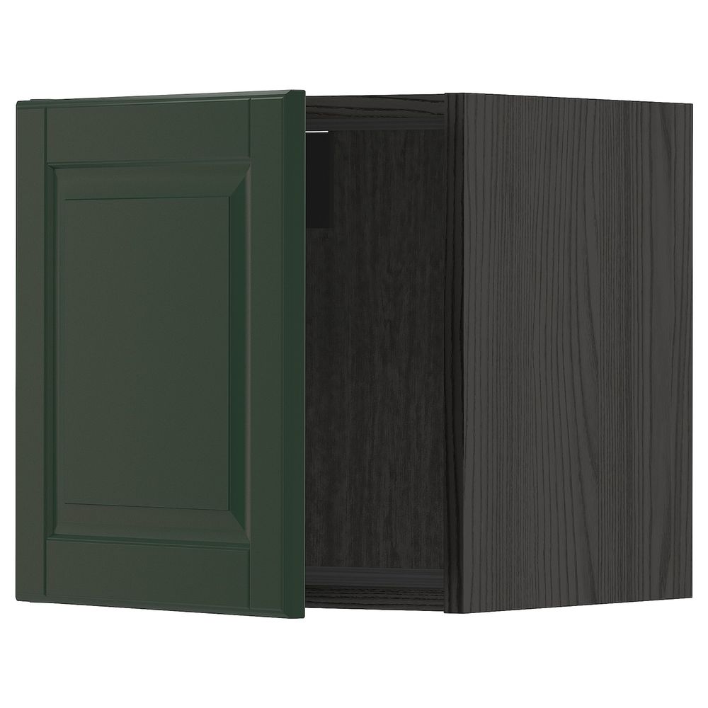 Шкаф навесной, черный/Будбин темно-зеленый 40x40 см IKEA МЕТОД 593.131.79 - схема-чертеж с размерами