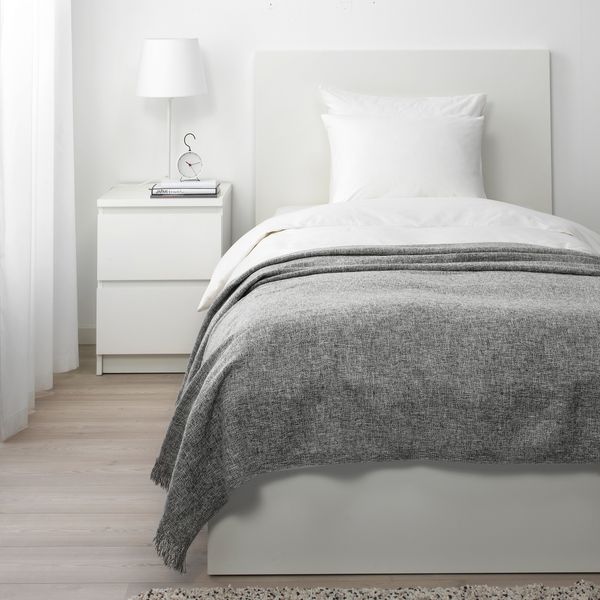 Плед, 130x170 см, серый IKEA INGRUN ИНГРУН 204.093.90 - фото 4