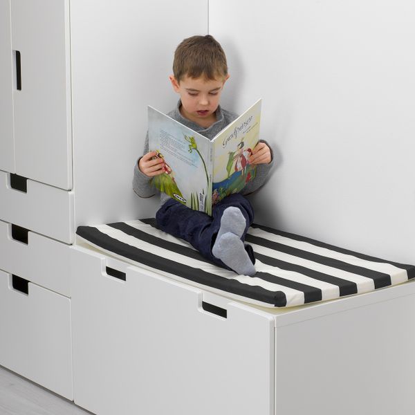 Подушка на скамью, черный 90x49x3 см IKEA HEMMAHOS ХЕММАХОС 703.662.08 - фото 3