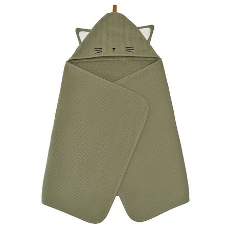 GULDVÄVARE ГУЛЬДВЭВАРЕ Полотенце с капюшоном - зеленый 60x125 см