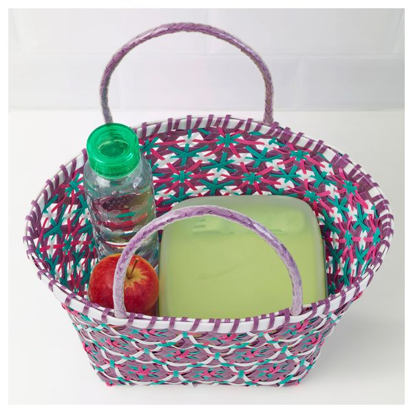 Корзина для пикника СОММАР 2017, сиреневый, белый (21 см) - фото 2