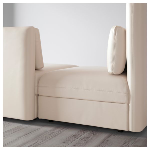 3-местный диван ВАЛЛЕНТУНА, Мурум бежевый - схема-чертеж с размерами