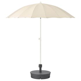 Зонт от солнца с опорой, бежевый, Grytö темно-серый, 200 см IKEA SAMSÖ САМСО 292.193.24