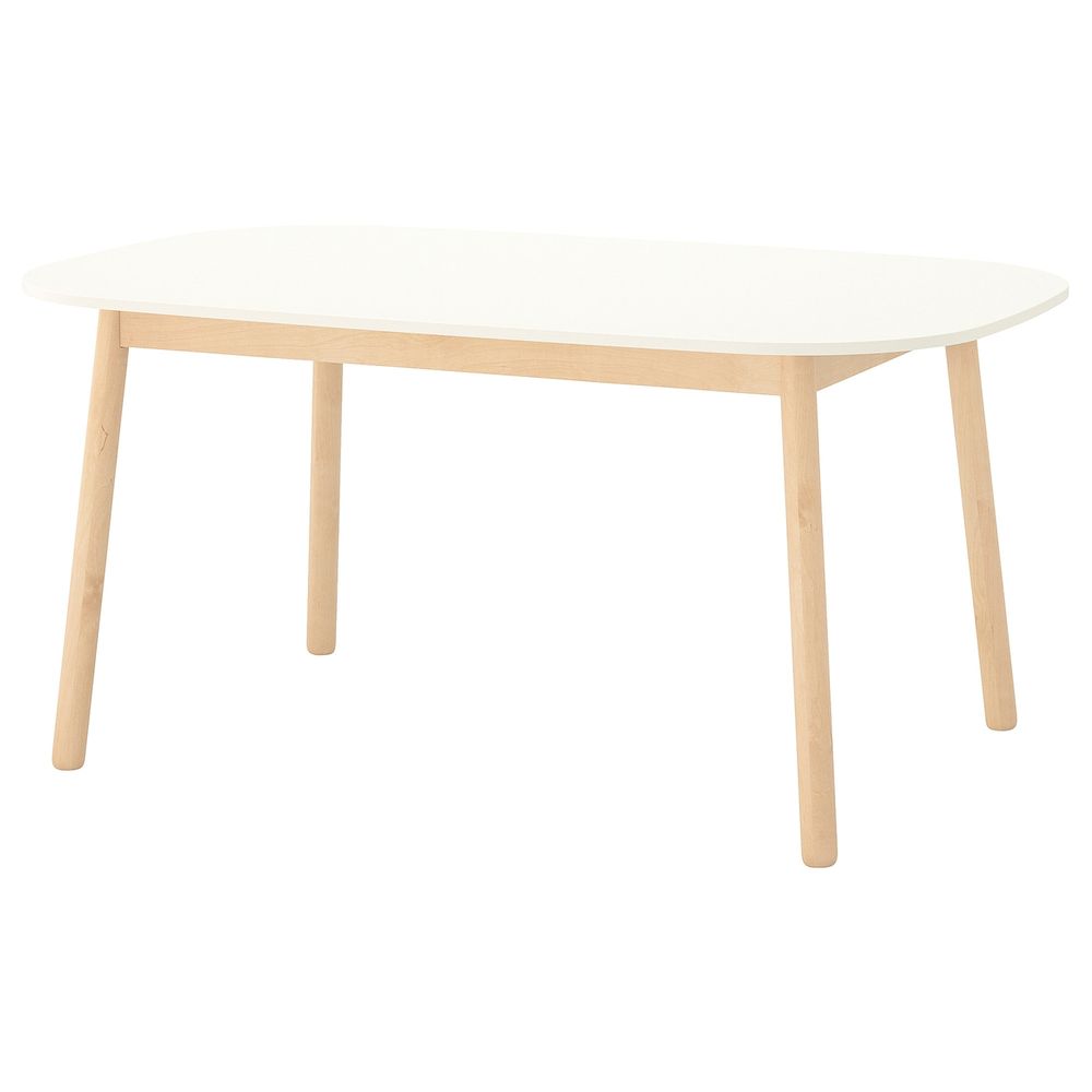 Стол обеденный, белый 160x95 см IKEA VEDBO ВЕДБУ 704.174.58 - фото 1