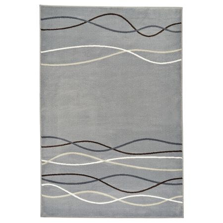 Ковер, короткий ворс ОЛЬХОЛЬМ, серый (133x195 см)