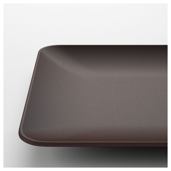 Тарелка ДИНЕРА, коричневый (30x20 см) - фото 2