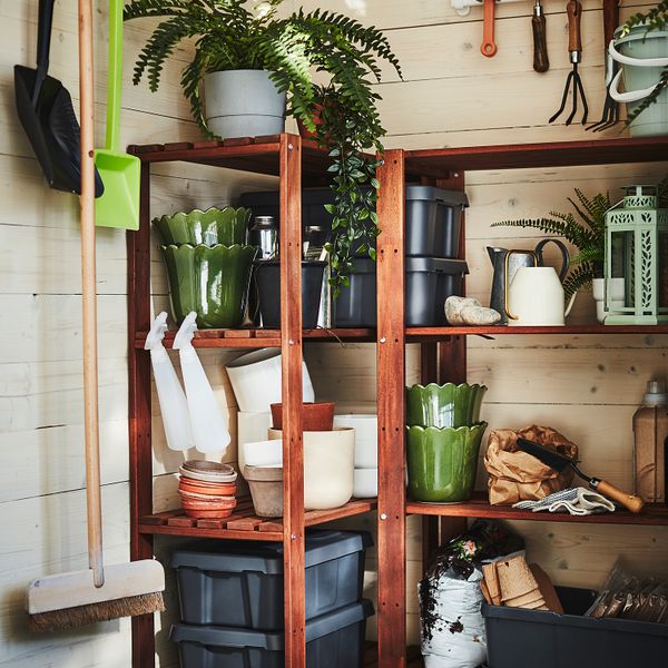 Стеллаж, для сада, 70x35x161 см, коричневая морилка IKEA TORDH ТУРД 893.161.76 - фото 8