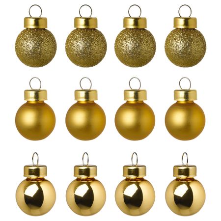 Украшение, шар ВИНТЕР 2018, золотой (2 см)