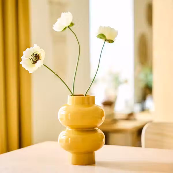 SMYCKA Цветок искусственный - д/дома/улицы Мак/белый 51 см - фото 2