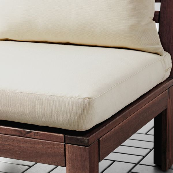 Кресло и табурет для/ног,д/сада, коричневая морилка/Холло бежевый IKEA ЭПЛАРО 392.288.51 - фото 4