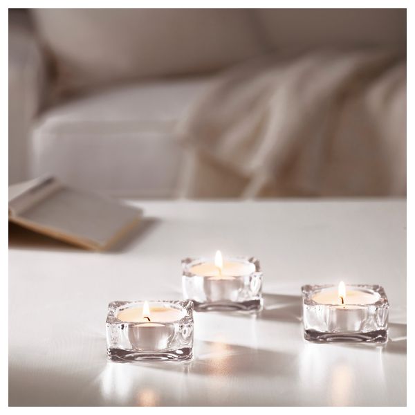 Подсвечник ГЛАСИГ, прозрачное стекло (7 см) - фото 2