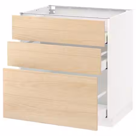 METOD / MAXIMERA Напольный шкаф с 3 ящиками