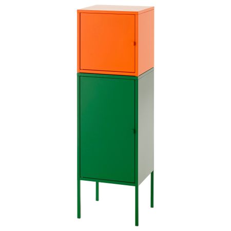 Комбинация для хранения ЛИКСГУЛЬТ, зеленый, оранжевый (35x117 см)