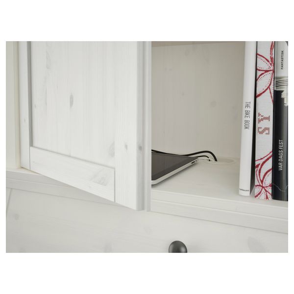 Дополнительный модуль для бюро ХЕМНЭС, белая морилка (89x90 см) - фото 4