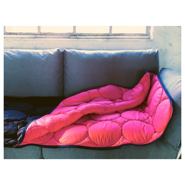 Спальный мешок ИКЕА ПС 2017, розовый, темно-синий (160x200 см) - схема-чертеж с размерами