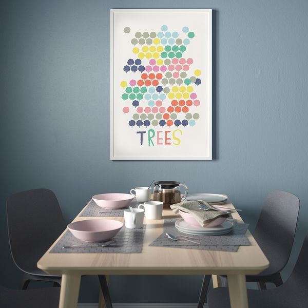 Постер, Техно, 61x91 см IKEA DRÖMBILD ДРЁМБИЛЬД 604.422.60 - схема-чертеж с размерами