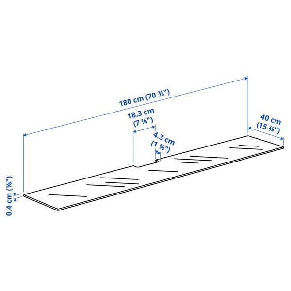 IKEA, дополнительный ракурс - схема-чертеж с размерами