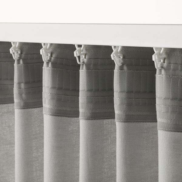 Гардины, 2 шт., светло-серый 145x300 см IKEA ANNALOUISA АННАЛУИЗА 604.108.29 - фото 4