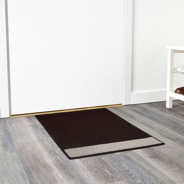 Придверный коврик, бежевый, коричневый 60x80 см IKEA СТАВН 103.940.25 - схема-чертеж с размерами