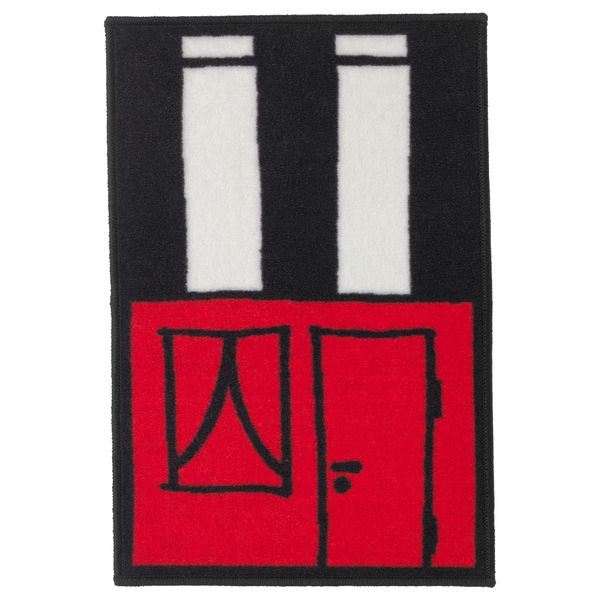 Ковер ХЕММАХОС, красный (50x75 см) - фото 1